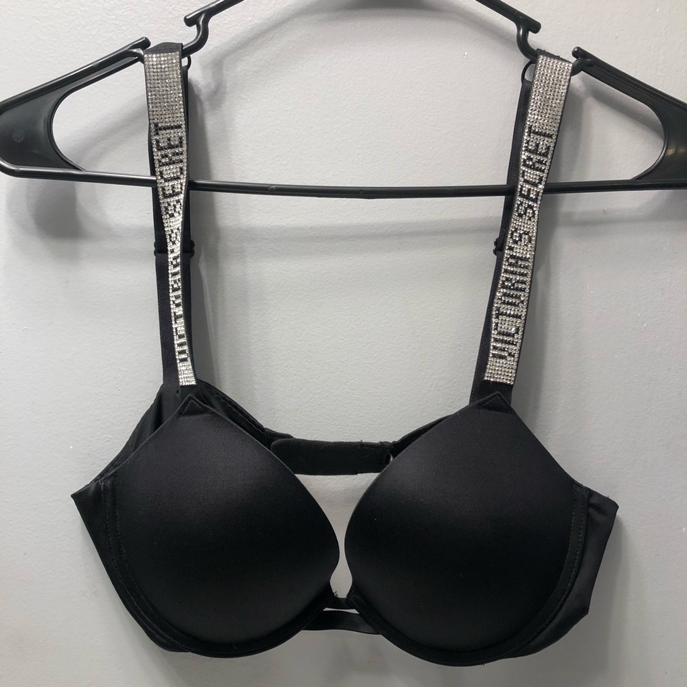 VS Rhinestone strap push-up bra